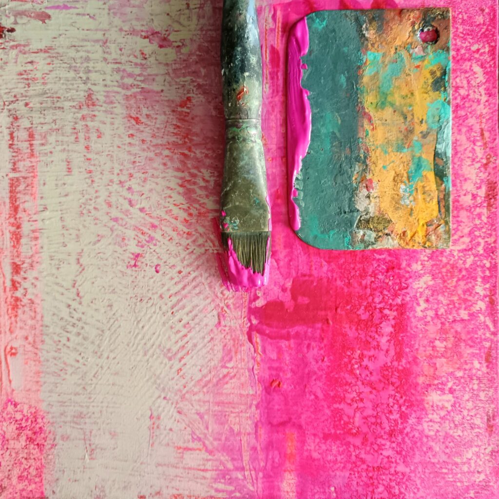 colore acrilico fuxia martina michelin artista contemporanea